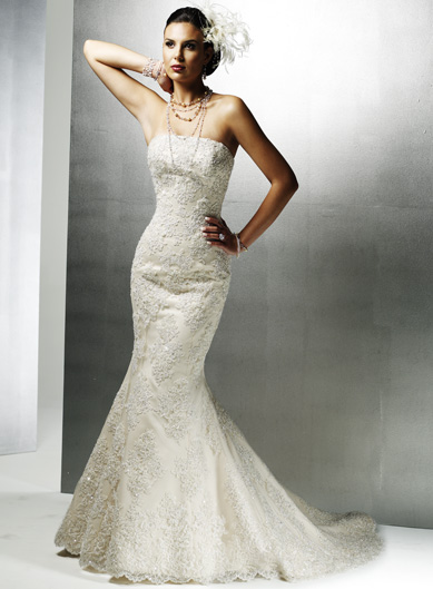 This dress looks great for church weddings country club weddings 